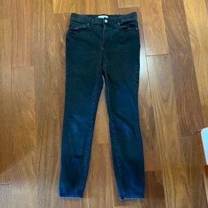 Madewell 9” high rise skinny - size 30 black jeans